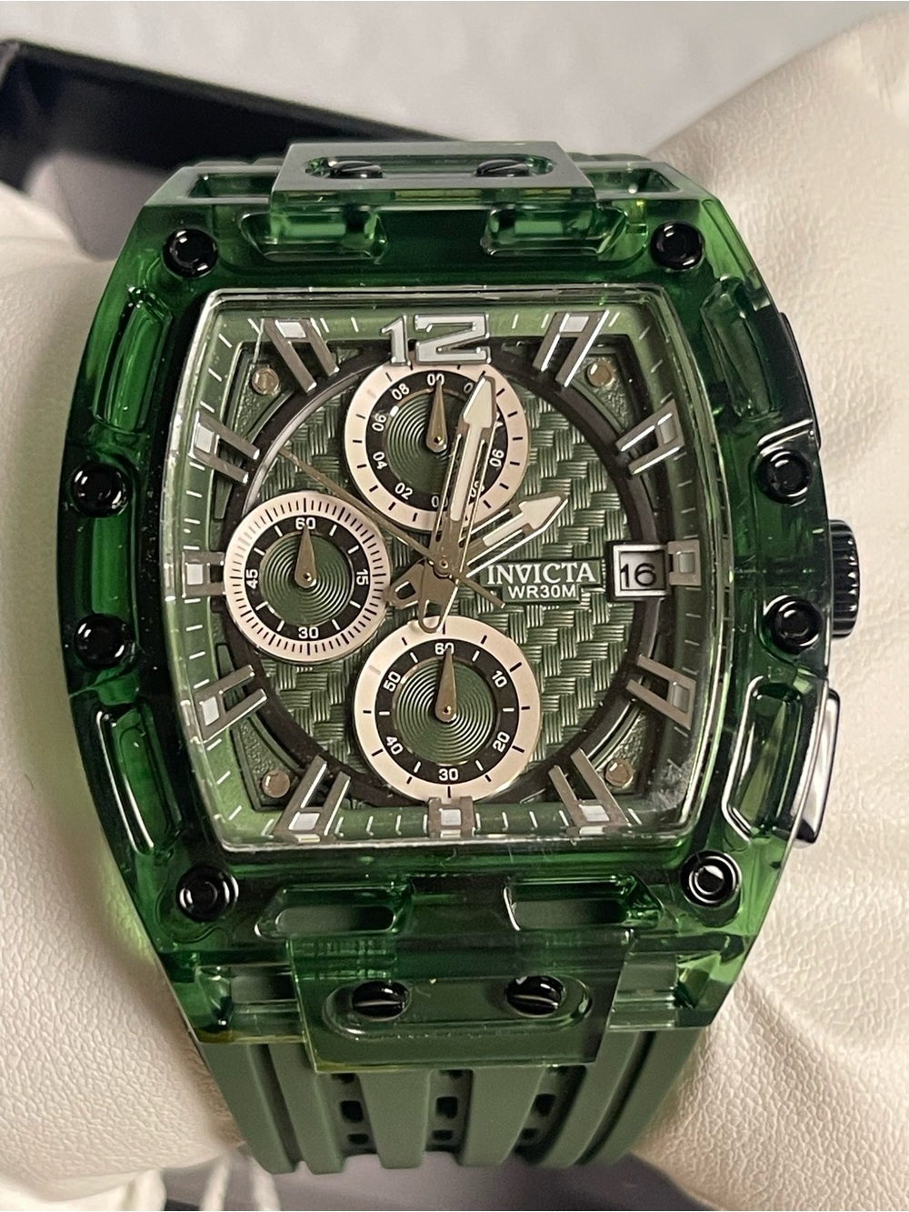 Invicta S1 Rally Men's Watch - 42mm, Green & Silver new